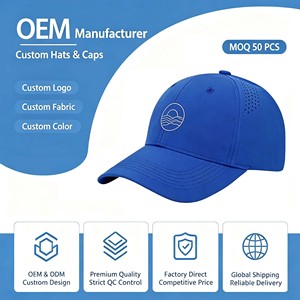 Casquettes Snapback à 6 Panneaux Personnalisées avec Patch Tissé Melin et Logo en Cuir, en Nylon Imperméable à Séchage Rapide, Visière Plate avec Cordon - Product Image 1