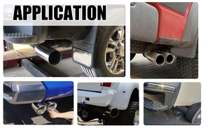 Codo de escape universal de acero inoxidable <span class=keywords><strong>cromado</strong></span> de alta calidad de 45 grados para camioneta, de 4-5, 4-6, 4-7, 5-6, 5-7, 5-8 pulgadas - Product Image 6