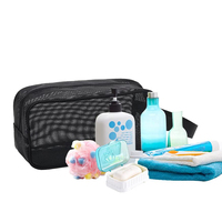 Sac de Douche en Maille Portable, Trousse de Toilette, Sac de Douche pour Salle de Bain, Sacs à Shampooing, Sac de Plage, Organisateur de Douche pour Camping