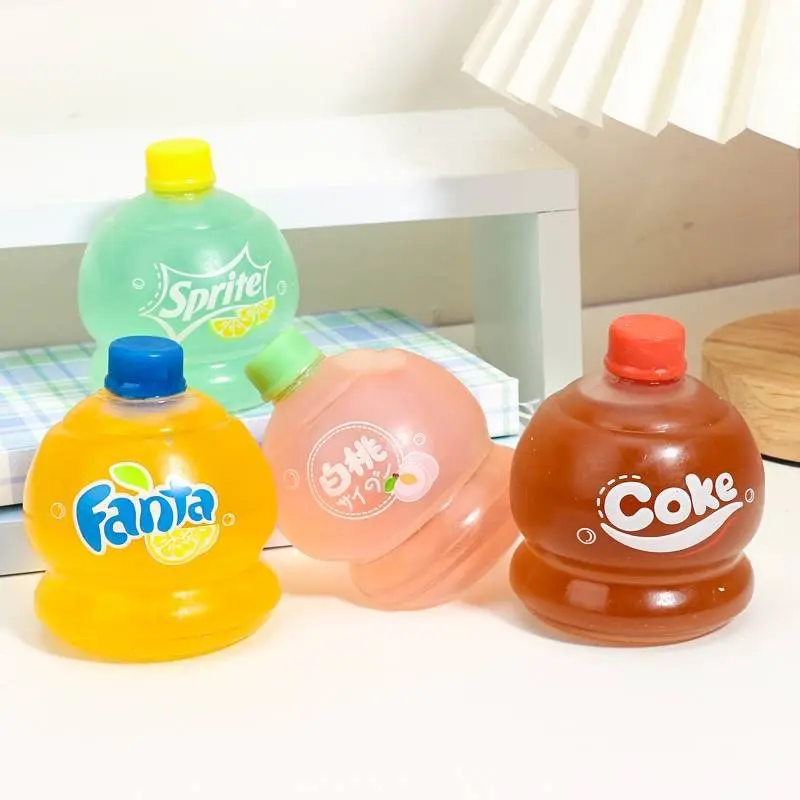 2024 High quality squeeze fidget toys kids Soda Bottle Squeezing Joy Decompression Toy Squeezing Fidget Toy