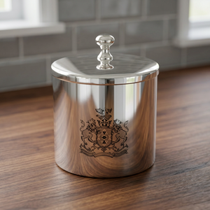 Conteneur en laiton plaqué argent - Product Image 2