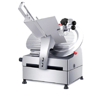 Machine à découper la viande de comptoir multifonctionnelle commerciale en acier inoxydable avec lame réglable en épaisseur, semi-automatique et entièrement automatique