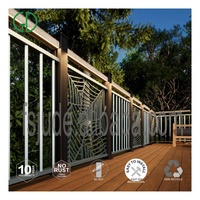 Rail de rambarde de balcon en Aluminium et verre, Balustrade sans cadre + balancier en Aluminium