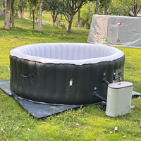 Prix d'usine – Spa gonflable 4-6 personnes avec lumières LED pour jardin et fêtes de famille