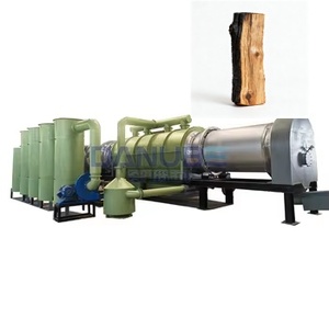Horno de carbonización continuo de tambor para aserrín de balsa, máquina de carbón vegetal por destilación en seco, proveedor de China - Product Image 1
