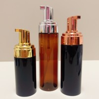 Conteneur cosmétique en PET avec pompe moussante pour mousse et nettoyant visage, 100 ml, 120 ml, 150 ml, 200 ml, 250 ml
