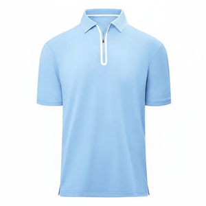 Hommes Athlétique 1/4 Zip Anti-Rides Tricoté Golf pour Chemise Respirant À Séchage Rapide Casual Wear OEM Service - Product Image 1