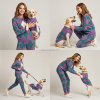 OEM ODM Luxuriöses Modernes Winter-Haustieroutfit im Karomuster für Eltern und Kind, Baumwoll-Hundepullover, Teddy-Katzenkleidung, Kratzfest und Hautfreundlich