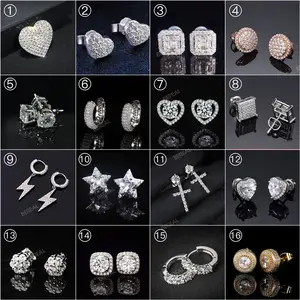 Choose 6 Pairs Moissanite Earrings From 16 Pairs Hot Selling VVS Earrings Studs For Only $380