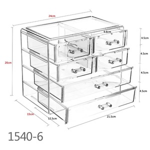 Plastic Clear Stackable Large Storage Multideck Container Refrigerator Fridge Bin Storage Acrylic Drawer Boxes