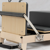 Machine de Pilates pliable et durable avec cadre en bois massif, lit multifonctionnel pour entraînement de yoga et renforcement du tronc, idéal pour la maison et le studio, pour le remodelage corporel