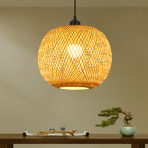 <span class=keywords><strong>Lustre</strong></span> Tissé en Bambou à Hauteur Réglable pour Restaurant Salon de Thé Hot Pot Restaurant Style Rétro Abat-Jour Tissage Créatif - Product Image 5