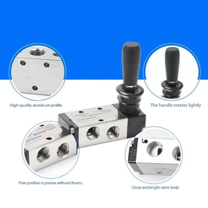 Пневматический ручной клапан 4H210-08, двухпозиционный пятиходовой регулирующий клапан для воздуха 4R210 - Product Image 5