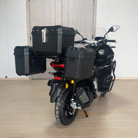 JIANSHE Black Sport Power ADV 200CC Sepeda Motor Bensin Berpendingin Air Kecepatan Maksimum 120km/jam EFI ABS Brushless Dengan Tiga Kotak