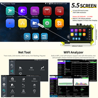 Testeur de caméra CCTV Rsrteng E68 5,5 pouces, câble de caméra IP 4K, TVI, CVI, AHD, SDI, OPM, VFL, POE, outils réseau WiFi, traceur de câbles