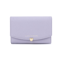 Tas Clutch Wanita PU Fashion Kelas Atas Desain Dompet Pendek Baru Tahan Air Penutup Kancing Lapisan Poliester Model Tas Wanita Merek Ternama