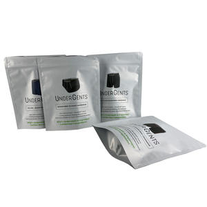 Sacs Doypack personnalisés en aluminium, noir blanc, mat, unités, sac à fermeture éclair pour aliments, pochette à fermeture éclair - Product Image 1