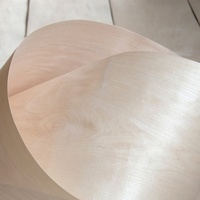 Rail en bois naturel, couronne en érable, coupe américaine