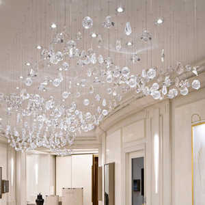Custom Made Round Chandelier Gold Body <b>E26</b> <b>Bulb</b> Base Switch Control 10-15m Irradiation Area Ceiling Light Package - Product Image 4