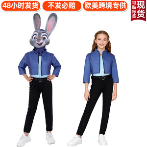 Costume de cosplay Manyusha Judy Hopps, tenue de policière pour enfants, taille S M L pour filles - Product Image 2