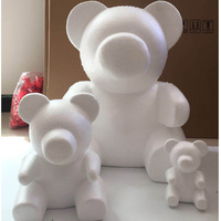 Ourson en mousse de polyéthylène, 40 cm, fausses fleurs, pour la saint-valentin, prix d'usine