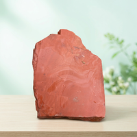 Potongan Batu Kasar Grosir Berlapis Kristal Jasper Merah Alami untuk Dekorasi