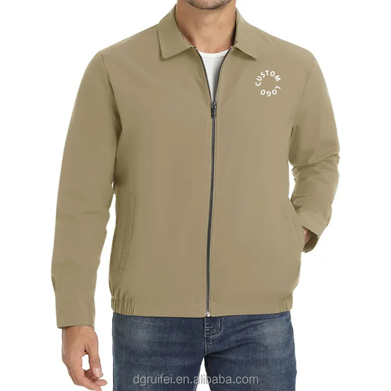 Washed Zip-up Custom Jacket