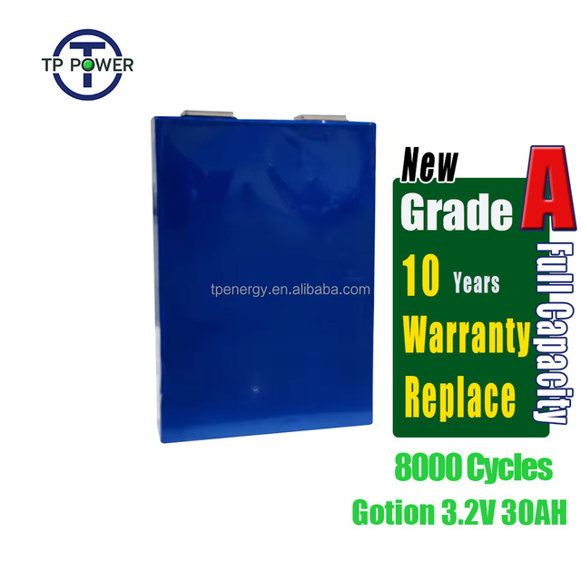 GOTION 3.2V 30Ah LiFePO4 High Voltage Grade a Battery CE/RoHS Certified 6000 Cycles for Outdoor Camping & Electric Power Systems
