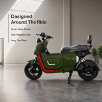 Nouveauté 2025 – Trottinette Électrique 60V 1000W à Double Siège avec Frein à Tambour – Vente en Gros, Fournisseur d'Usine OEM/ODM pour la Livraison de Marchandises