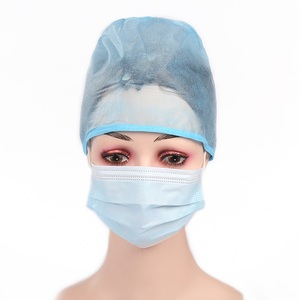 قبعات الممرضات الطبية الجراحية <span class=keywords><strong>PP</strong></span> <span class=keywords><strong>SMS</strong></span> Spunlace القابل للتصرف مع العلاقات سلسلة - Product Image 2
