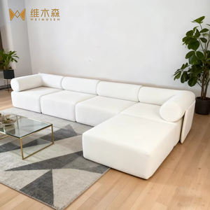 आधुनिक एल-आकार के लिविंग रूम सोफा सेट कपड़े मॉड्यूलर संयोजन सोफा वैक्यूम संपीड़न सोफा वैक्यूम संपीड़न सोफा - Product Image 2