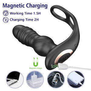 Bouchon Anal Télescopique à Distance Jouet Anal Poussée Vibrateur Anal Bouchon Vibrant Masseur de Prostate Hommes <span class=keywords><strong>Plug</strong></span> Anal - Product Image 5