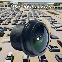 Lensa Sudut Ultra Lebar OKSEE 1.96mm F2.0 M12*0.5 190 FOV Sensor 1/2.9" -40~+85 untuk Kamera Mobil & CCTV Keamanan