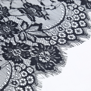 Bán Buôn 74Cm Chiều Rộng Sang Trọng Váy Cưới Lông Mi Ren Vải Trắng Nylon Phi Sản Phẩm Thêu Ren Vải Trong Kho - Product Image 3