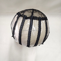 Bonnet de perruque dissolvable avec sangle réglable S M L, bonnets dôme, filets à cheveux en plastique, base pour la confection de perruques, bonnet à perruque en maille pour la couture de mèches de cheveux