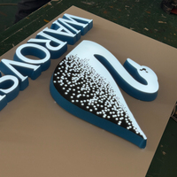 Enseigne de bureau en acrylique 3D LED personnalisée OEM DakeSign Factory, lettres pour hall d'entreprise, étanche IP65, enseigne publicitaire commerciale