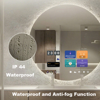 2025 Vercon Smart Magic Mirror Salle de bain Hôtel Villa Salon IP44 Anti-buée Android TouchScreen AI TV Bluetooth Grace