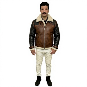 Chaqueta de Motocicleta Exclusiva para Hombre, de Cuero con Forro de Piel, Resistente, Gruesa, Cálida, Cómoda, Suave, a la Moda, Impermeable y Transpirable - Product Image 3