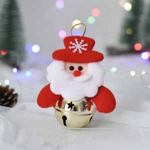 High Quality Handmade <b>Christmas</b> <b>Tree</b> Pendant Doll Old Man Snowman Bell Ornament <b>Christmas</b> Decoration with Bell-Holding Doll - Product Image 6