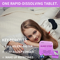Bandes orales de sommeil à bon prix Supplément de soutien du sommeil avec mélatonine Bandes dissolvantes de sommeil vitaminées