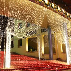 Formato su misura cascata LED Filo di Rame Luce Della <span class=keywords><strong>Tenda</strong></span> luce fata <span class=keywords><strong>tenda</strong></span> 10m - Product Image 4
