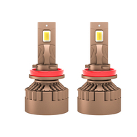 Phare LED Super Puissant 160W avec 3 Couleurs, Grand Boîtier, Double Dissipateur Thermique, Refroidissement Efficace, Canbus Robuste pour Toyota Passat B6 Renault