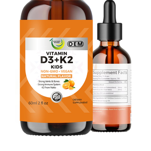 Gouttes exclusives de vitamine D3K2 pour enfants, saveur fruitée douce, dose fixe, application facile par gouttes, absorption quotidienne du calcium pour enfants - Product Image 2