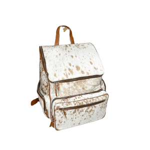 Mochilas Escolares Multifuncionales Impermeables de Cuero Genuino con Lazo y Cierre de Botón de Lona - Impresión de Logotipo Personalizado, Gran Capacidad - Product Image 2