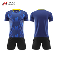 Maillot de football personnalisé par sublimation, ensemble uniforme de football rétro en polyester, ensemble maillot de football de ligue pour hommes