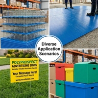 Plaques en polypropylène anti-humidité, planches à découper en plastique PP sur mesure, boîte de rangement pliable pour fruits et légumes, emballage en boîte PP