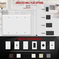 Plaque murale pour appareil électrique, interrupteur, cache-prise, finition brillante, plastique, taille standard, 3 gangues, polycarbonate thermoplastique, 8803-W blanc