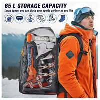Sacs à bottes de snowboard grande capacité avec logo personnalisé, sacs à dos de voyage durables, sacs à bottes de ski