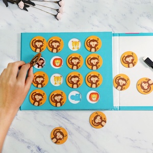 モンテッソーリ記憶トレーニングゲーム教育子供早期学習教えるおもちゃ子供のおもちゃパズルバブルバッグボックスグリーン3歳 - Product Image 5