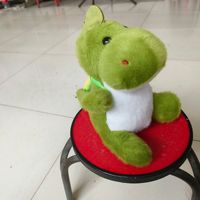 Nouvelle Peluche Dinosaure HongRuiKe 8 Pouces, Jouet en Peluche Dragon Vert Mignon pour Machine à Pinces, Cadeau Unisexe 14+ Années, Fête, Polyester PP